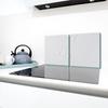 2x GLASS PROTECTIVE PLATE FOR STOVE 40x52 DROPS