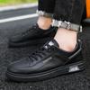 Herrenschuhe Neue Herbst-Casual-atmungsaktive Schuhe für Männer Mode Bequeme rutschfeste leichte Jogging-Ledergesichts-Herren-Sneaker