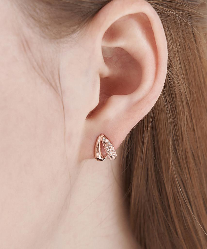 Ellejewelry 14K Gf Two-Line Volume Earrings Elgpee539