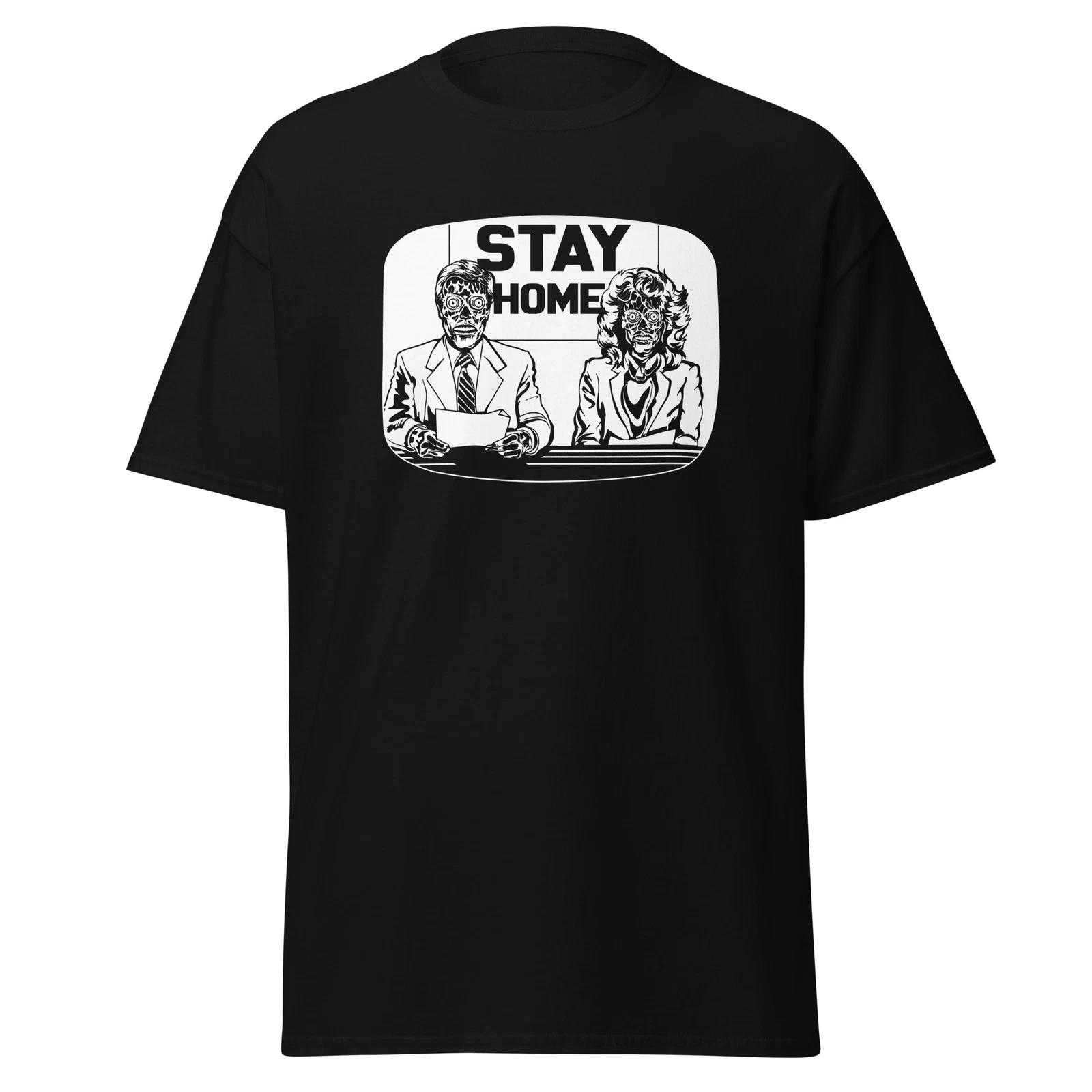 They Live classic tee 80s horror shirt Stay Home XL