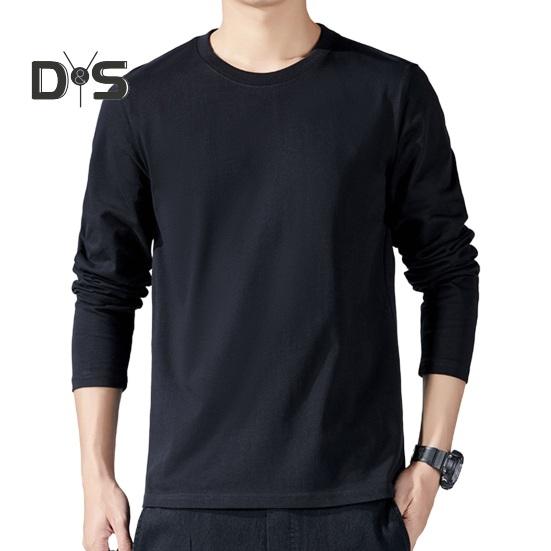 

Мужская спортивная футболка свободного покроя с круглым вырезом, однотонная, с длинными рукавами, для дома, для занятий спортом, бега, баскетбола XXL чёрный