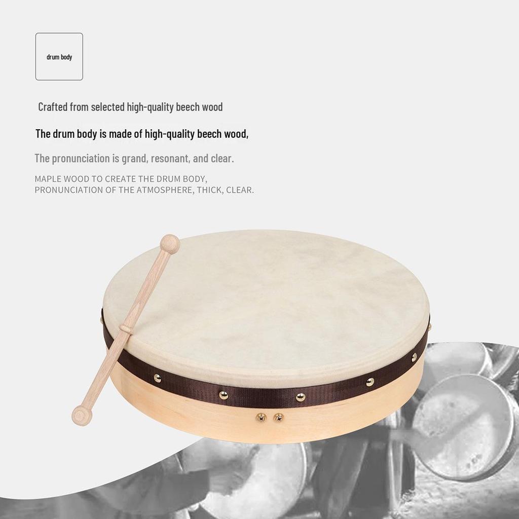 16-18 Inch Irish Sheepskin Hand Drum for Xinjiang Dance and Ethnic Performance