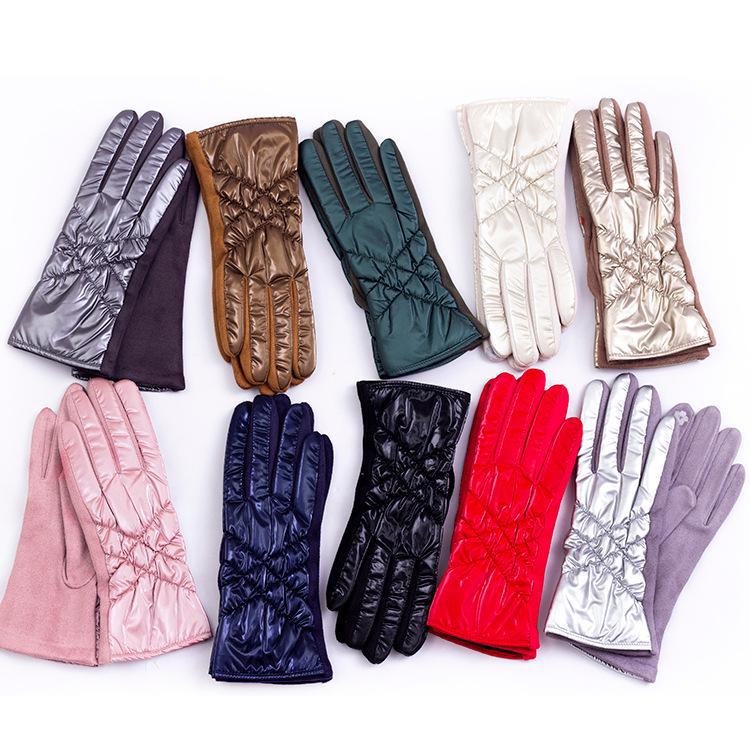 Women's Winter Gloves, Korean & Japanese Style, Warm Velvet Lined, Touch Screen Compatible, Ideal for Cycling & Fashion.