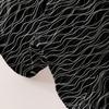 1 Piece Of Black Background White Wave Pattern Matte Bedsheet, Bedroom Printed Bedspread, Bedding (Excluding Pillowcases)