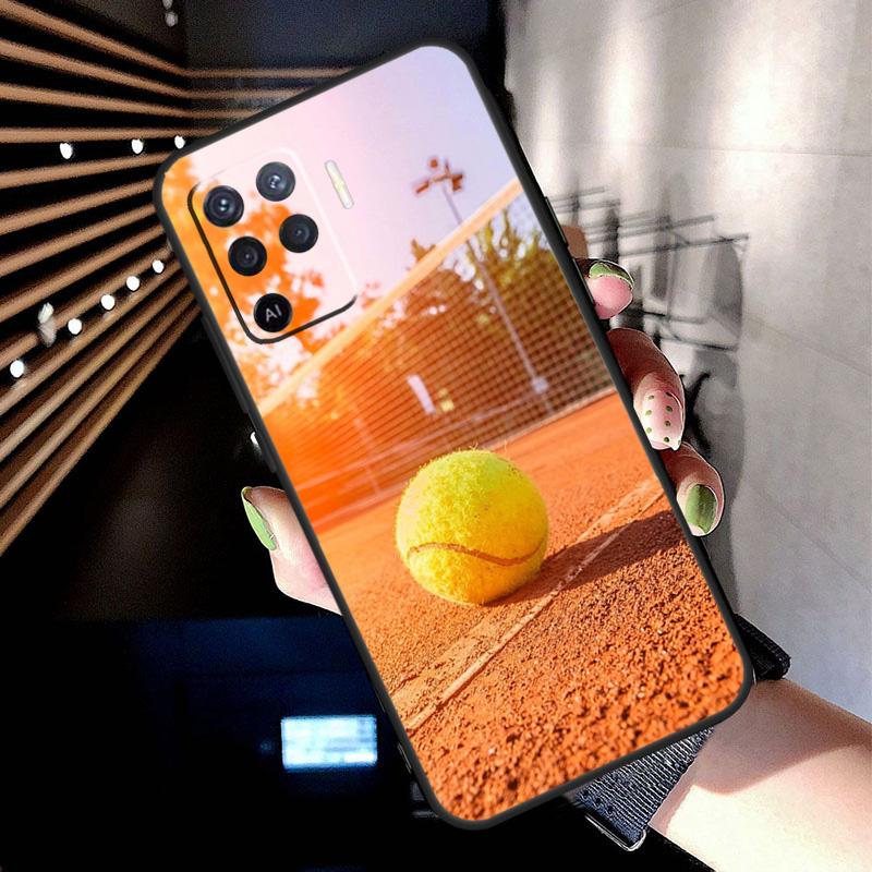 Tennis tennis racket Case For Oppo A74 A54 A94 A80 A60 A40 A18 A38 A58 A78 A98 A96 A76 A16 A15 A17 A57 A77 A5 Pro