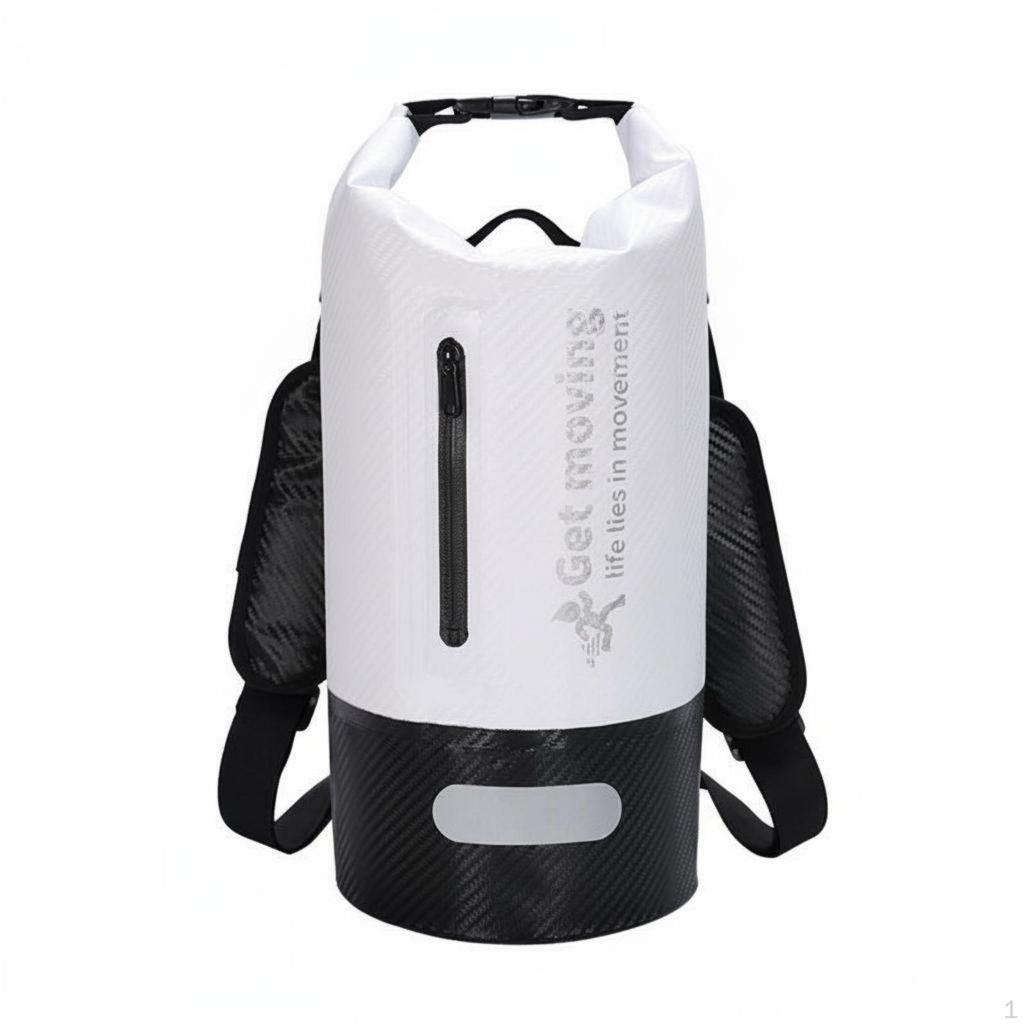 Foldover Dry Bag Double Carry System Waterproof Backpack Sack Adjustable Shoulder Strap