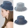 Popular WashedFabric Fishing Hat for Girl Fisherman Hat Women Beach Hat Photowear Sun Hat Outdoor Fishing Camping Hat  light blue