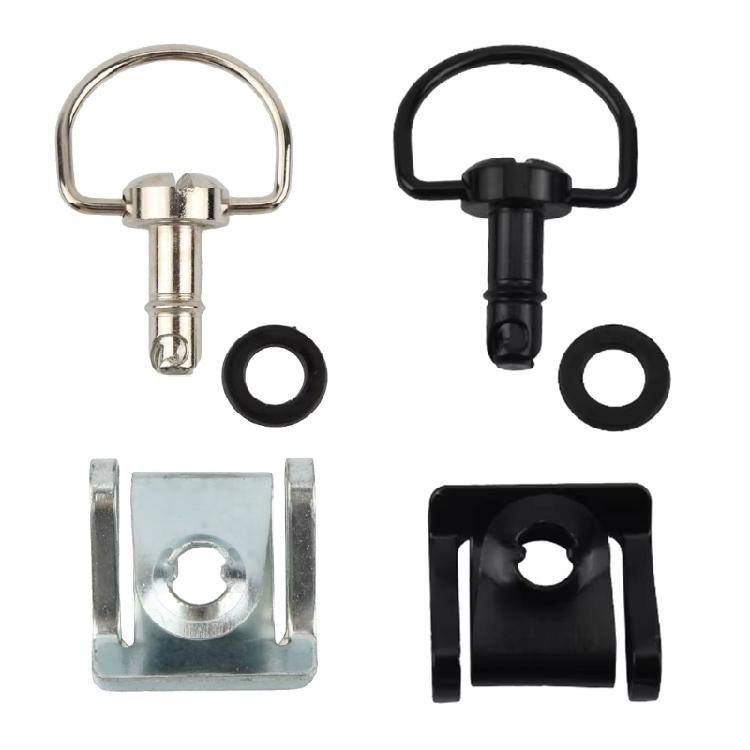 Quick Release Secure Locking 1/4 D Rings Locking Fastener Screws Set Fit for Motorcycle Body Panels No Tool Installation
