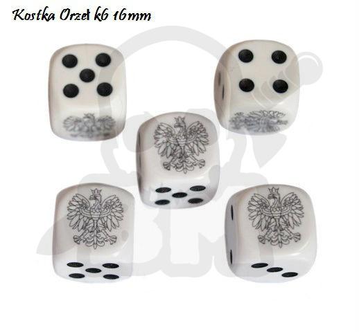 Bm16edw 16 Mm Eagle Spot Dice White