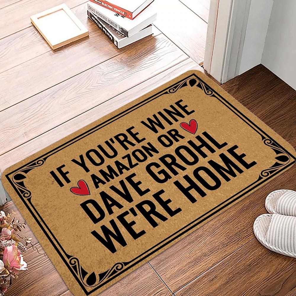 Home Welcome Doormats Non-Slip Washable Bathroom Rugs Creative Bath Rug For Bedroom Living Room Entryway Decor