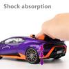1/24 Lamborghini HURACAN STO Alloy Sports Car Model Diecast Metal Toy Racing Car Model High Simulation Collection Sound and Light Kids Gifts