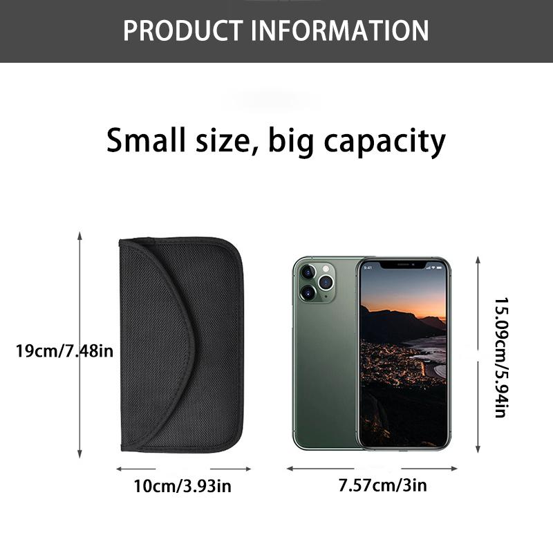 Mobile phone Radiation-proof Storage Bag Car Key Signal Blocker Case Universal Faraday Cage Fob Pouch Keyless RFID Blocking Bag
