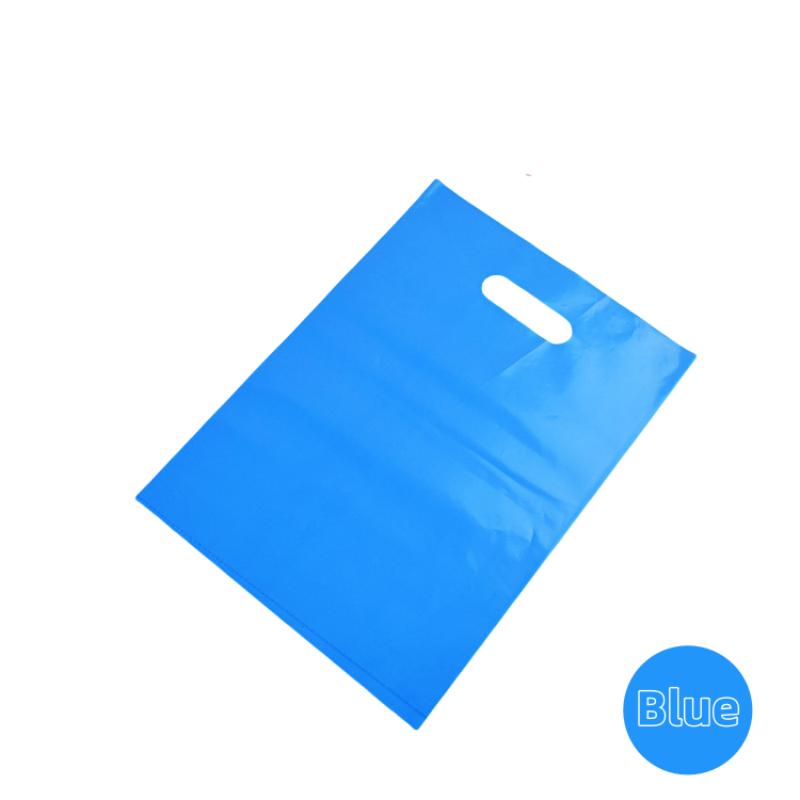 StoBag, 100 Pcs Customized Logo Multiple Color Shopping Bag With Handle Plastic Gift Bag (excluding printing fee)