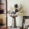 Electroplated Silver Ceramic Vase Ornaments High-end Livingroom Flower Arrangement Home Decor Foyer Desk Accessories Art Crafts