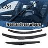 Weather Resistant Wiper Set 3 Pcs 26"+16" Windshield Wipers And 12" Rear Blade Replacement for RAV4 2019 Curved Glass Fit Blades 2020 2021 2022