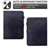 For Amazon Kindle Paperwhite (2024) Case Imprinted Plum Blossom Stand Card Slots Leather Tablet Cover with Auto Sleep/Wake