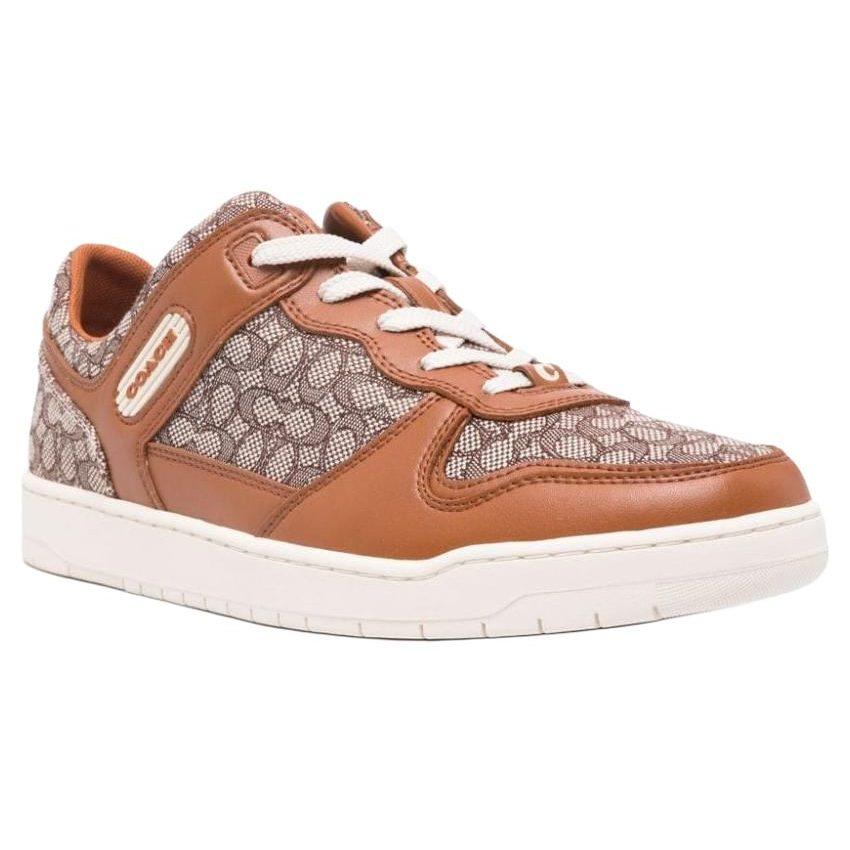 COACH Monogram-pattern Lace-up Sneakers CN335-BAR