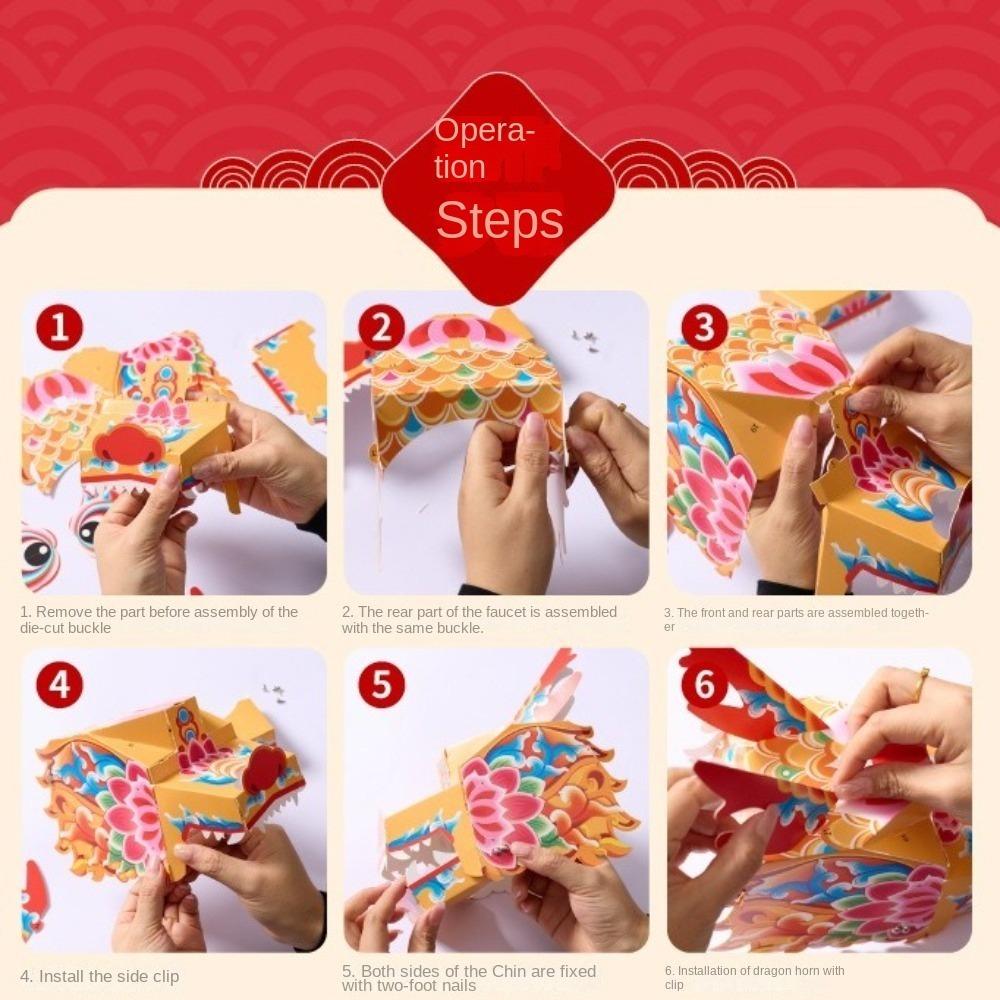 Chinese Style Dragon Lantern Flying Mid-Autumn Festival Lantern Portable Dragon Lantern  Kids