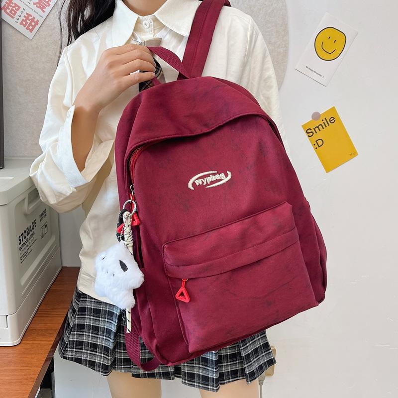 Schoolbag Dopamine Tie-dye School Bag Women's Versatile Lightweight Student Backpack Summer Fashion ins Computer Storage Backpack