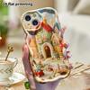 Phone Case: 2D flat, suitable for iPhone 18, 17, 16, 15, 14, 13, 12Pro protective case, fairy tale town, perfect Christmas and Halloween holiday gift