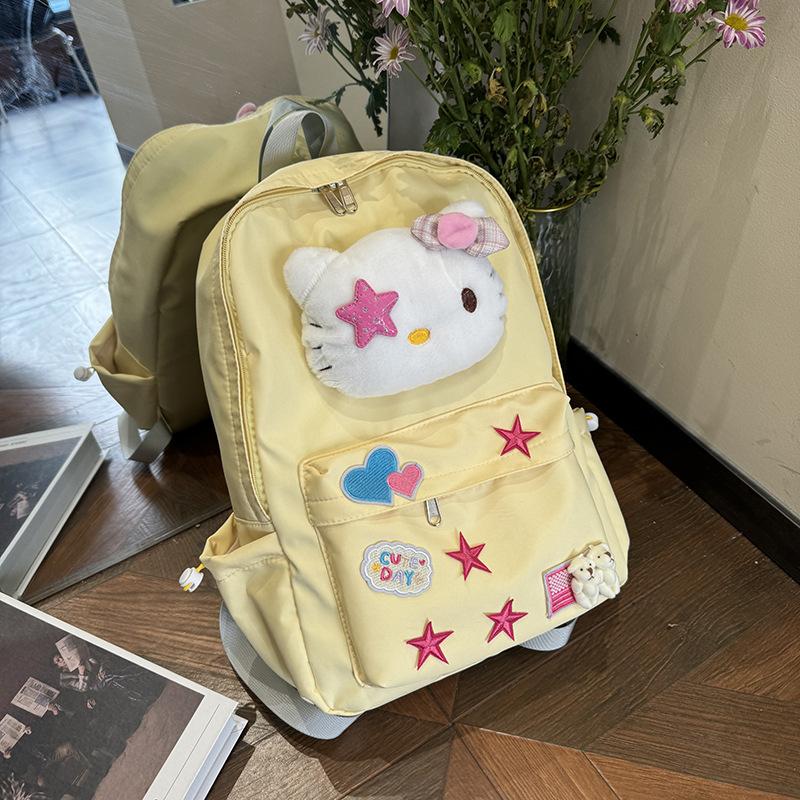 New soft girl campus schoolbag cartoon cute sweet wind girl school Japanese ins female KT cat student backpack tide