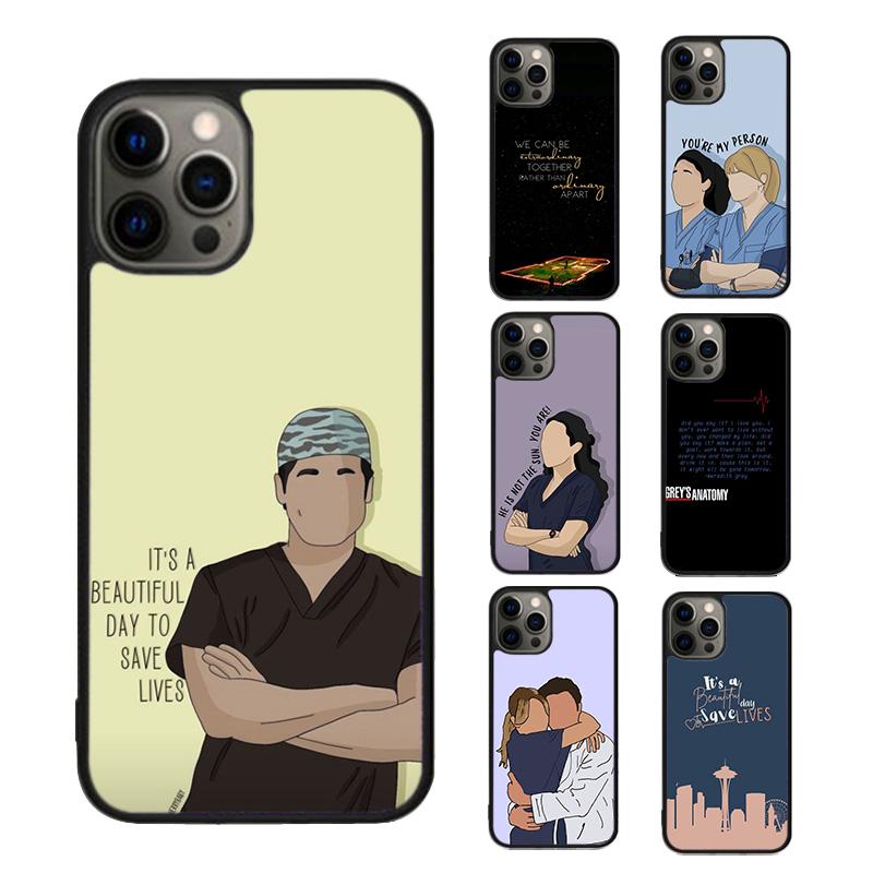 Greys Anatomy Mobile Phone Case Cover For iPhone 17 Air 15 16 16e 13 14 12 11 Pro Max Coque For Apple Plus fundas