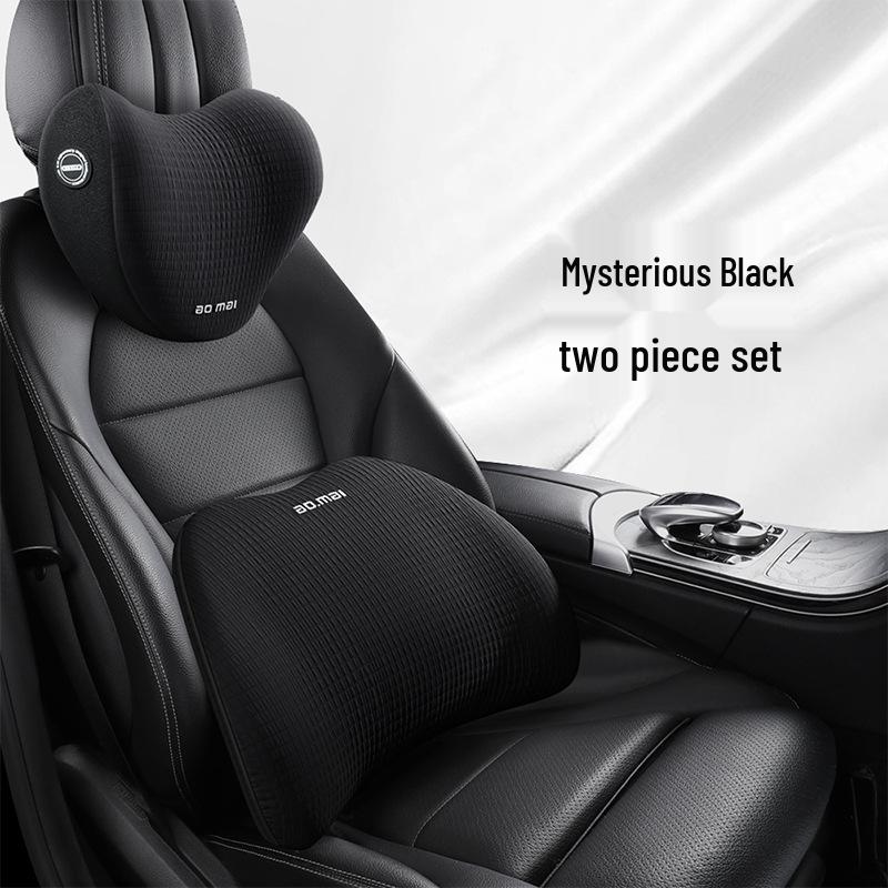 Polo Golf Bora Car Lumbar Support & Neck Pillow - Premium Memory Foam Massage Headrest