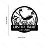 Customizable Metal Wall Art Diving Silhouette Fairy Tale Theme Home Garden Outdoor Party Decor