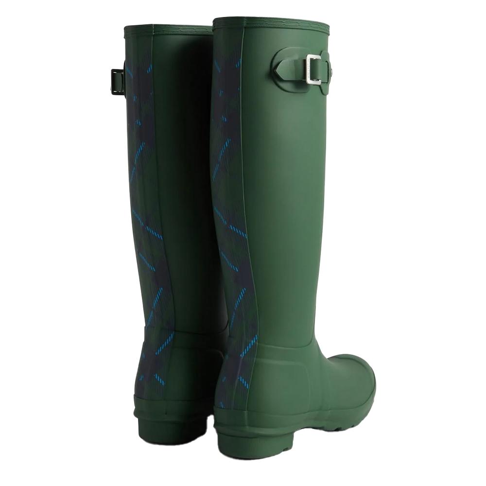Hunter Womens/Ladies Original Tall Tartan Wellington Boots