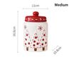 Nordic Style Santa Claus Elk Tree Round Ceramic Sealed Jar Candied Dried Fruit Nut Food Storage Container Kitchen Accessories