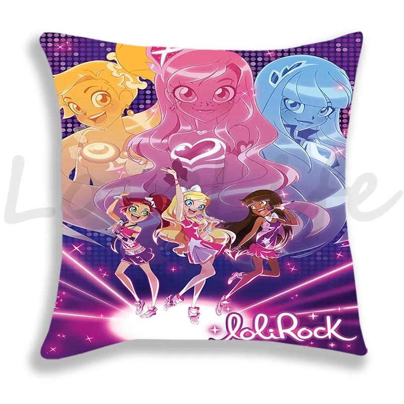 LoliRock Pillow Case Cartoon Cushion Covers Sofa Bed Home Decorative Pillow Covers Single-Sided Printed Kids Pillowcase 45*45cm