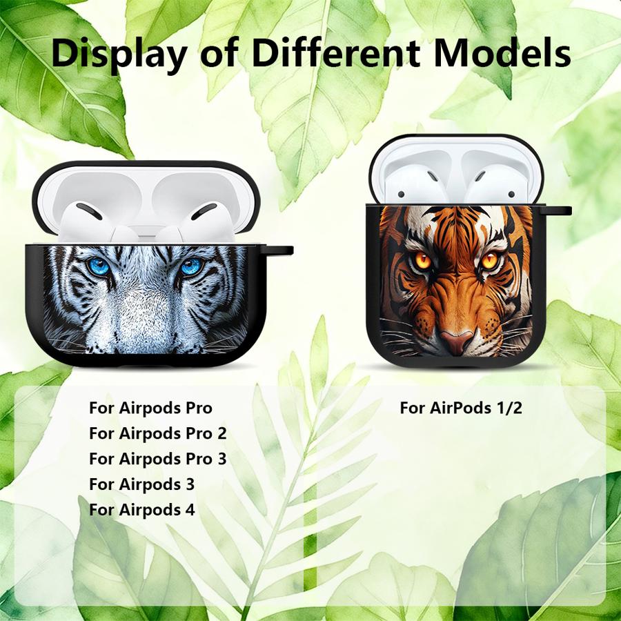 Tiger Animals Case For Airpods 3 4 Pro Pro3 2 Pro2 1 Earphone Cases Cover
