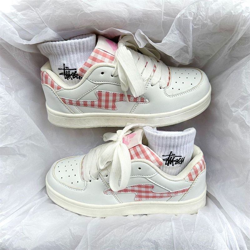 

Summer mandarin duck board shoes niche bread shoes breathable summer fresh design little white shoes student couple 35