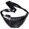 Leather Croissant Women'S Head Layer Sheepskin Niche Fanny Pack Shoulder Crossbody Breast Bag Croissant Bag Dumpling Bag