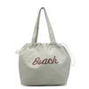 Nylon Letter Bag With Drawstring Closure For Casual Daily Use