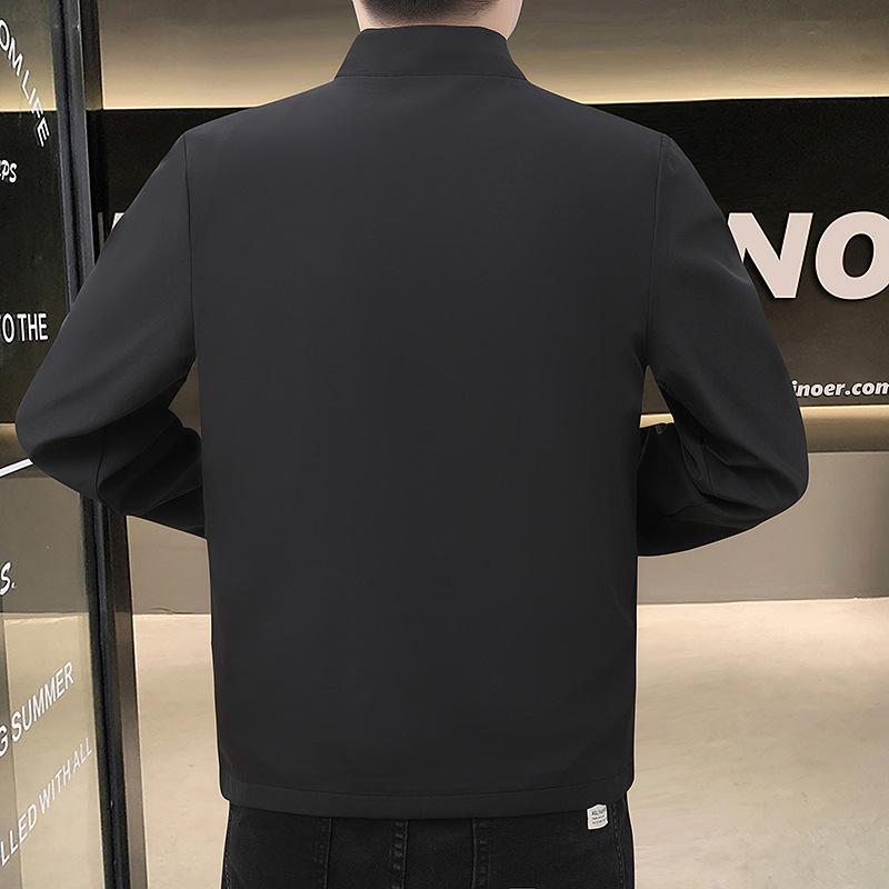 Podzimní hlavní bunda Pánská Stojáček Ležérní bunda Jednoduchá Všestranná Pánská bunda Tenká Jaro a Podzim Vnější