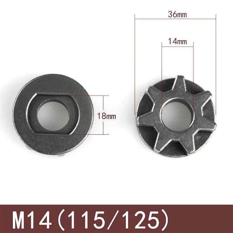 M10/M14/M16 Chainsaw Gear 100 115 125 150 180 Angle Grinder Replacement Gear Sawing Sprocket Chain Wheel for Chainsaw Bracket
