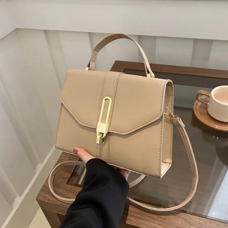 New high-end and elegant single shoulder female fashion crossbody bag casual and versatile small square bag
