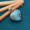 Awesome Turquoise Gemstone Pendant: 925 Sterling Silver Handmade Pendant Necklace Jewelry