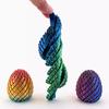 3D Printed Twisting Egg Toy Stress Relief Spiral Egg Toy Articulated Rotating Egg Fidget Spinner Desk Toy Easter Basket Stuffers Party Favors
