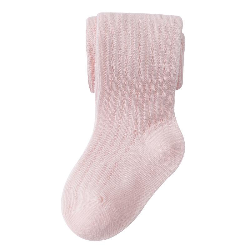 Spring & Summer Baby Girls' Breathable Mesh Four-Leaf Clover Anti-Mosquito Tights