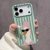 Sunglasses Duck Phone Case For IPhone 17 15 Pro IPhone 16 14 Plus 12 11 Pro Max 13 16e Fundas Shockproof Cover Soft Bumper