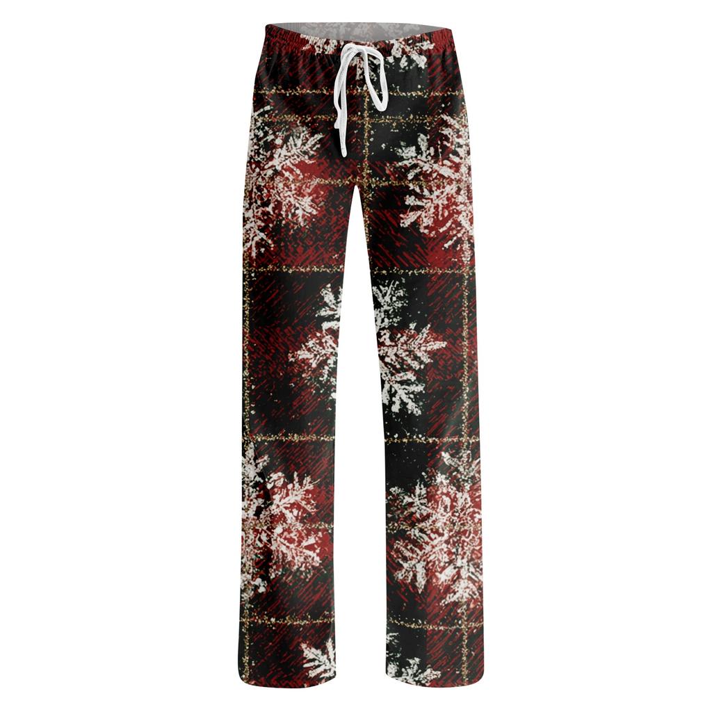 Women's Casual Christmas Print Pants with