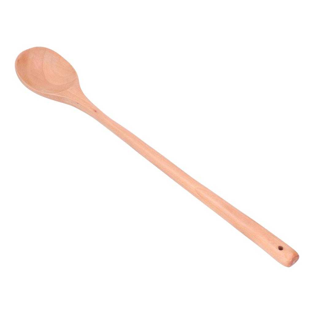 Wooden Spoon Long Handle Design Exquisite Texture Wood Serving Spoons for Kitchens and