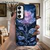 Phone Case: 2D Flat Samsung Galaxy A34 A35 M05 M06 S20 S22 S21 FE Plus 5G Protective Case, Couple Style, Glowing Crystal Rose, Christmas and Halloween