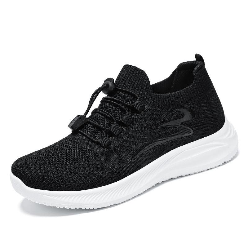 

Мода 2024 Лето Новые Комфортные Кроссовки Мягкая Подошва Женские Модные Сетчатые Дышащие Плоские Кроссовки Повседневная Обувь Для Женщин Zapatos De Mujer 36 чёрный