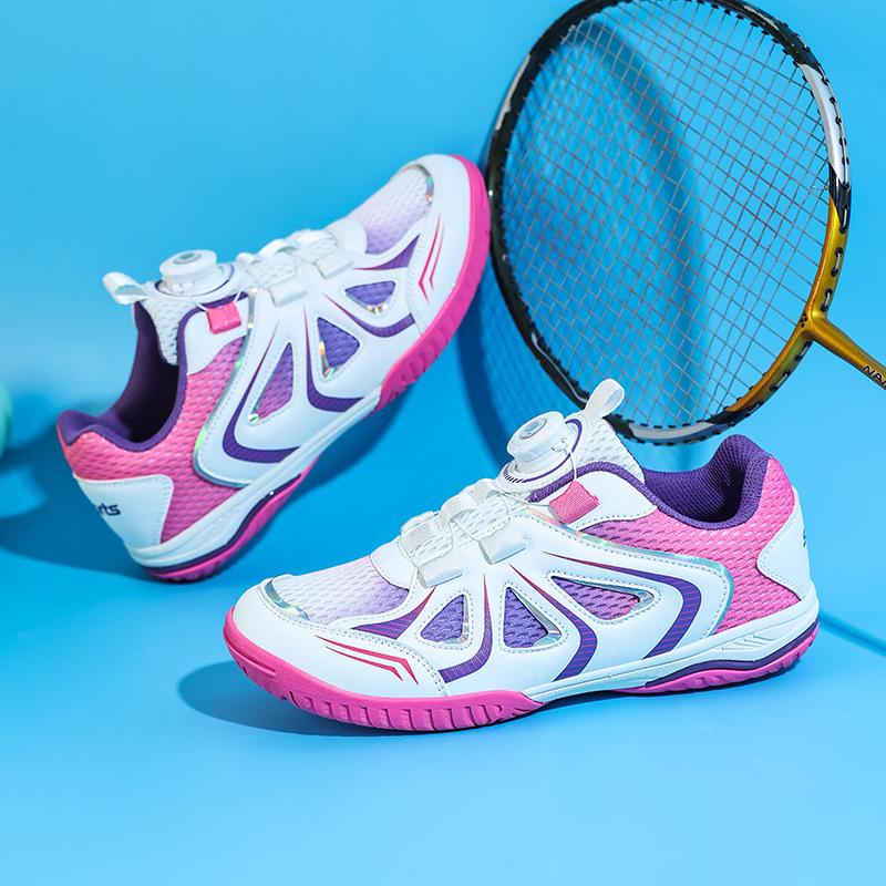 2026 Spring Unisex Children's Breathable Badminton Shoes - Non-slip, Comfortable Double Mesh Trainers