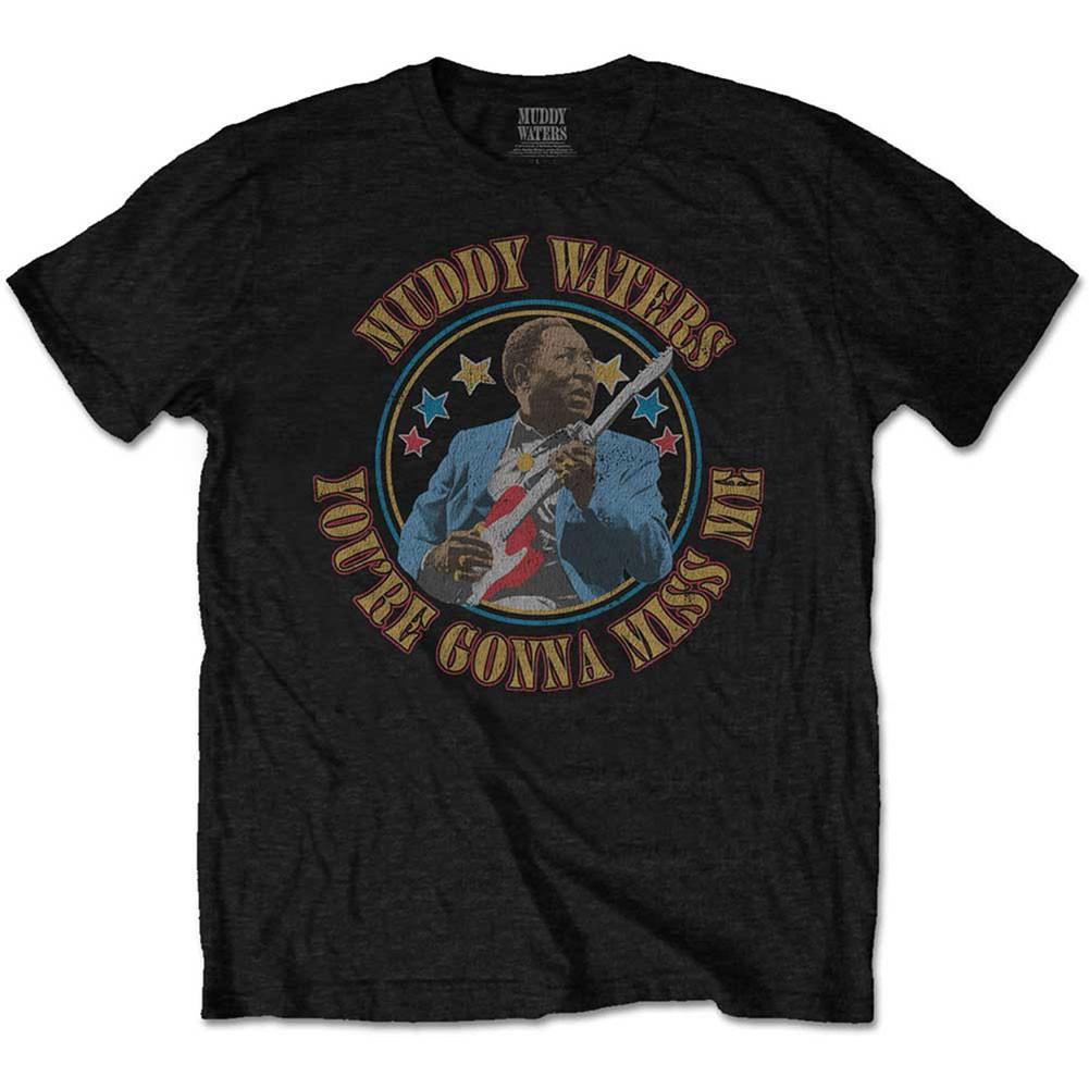Men s Muddy Waters Gonna Miss Me Slim Fit T-shirt Small Black S