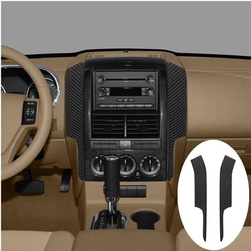 Car Interior Decoration Carbon Fiber Sticker For Ford Explorer Sporttrac Mercury Mountaineer 2008 2009 2010