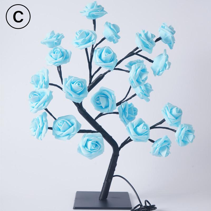 Buy Led Table Lamp Light Rose Flower Tree Usb Decoration Party